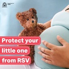 RSV pregnant woman with bear