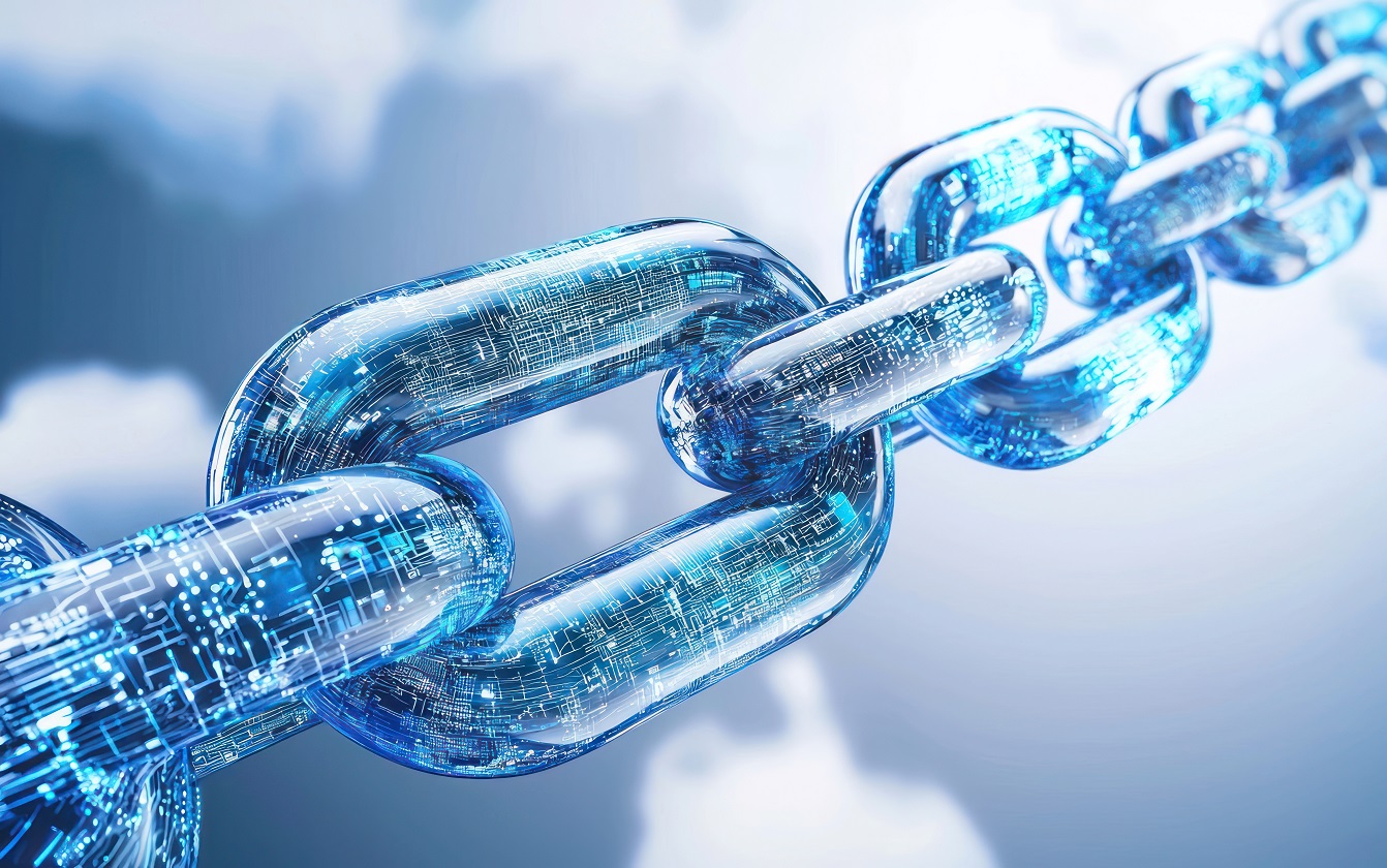 represenation of data linked via a chain