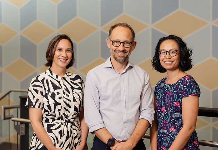 Dr Allison Barraclough, Dr Duncan Purtill and Dr Stephanie Lam 