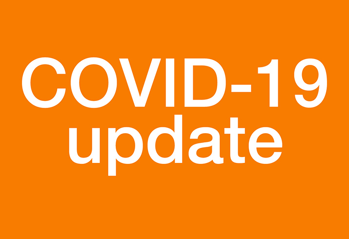 Text reads COVID-19 update